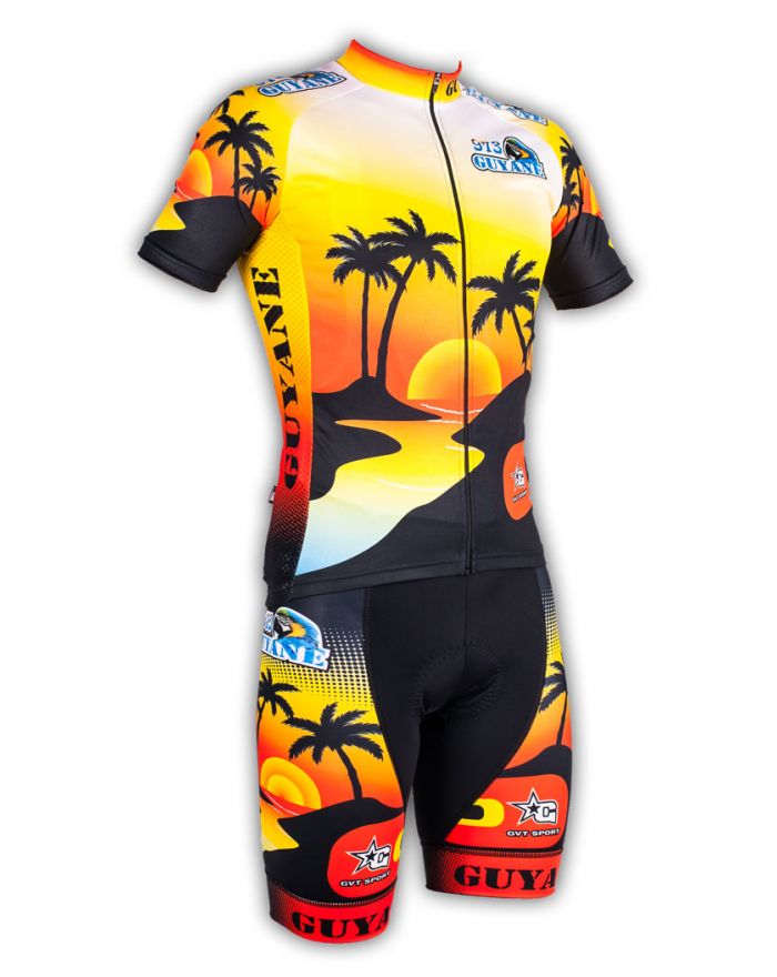 Ensemble cycliste GVT Guyane Bike + chaussettes cyclistes