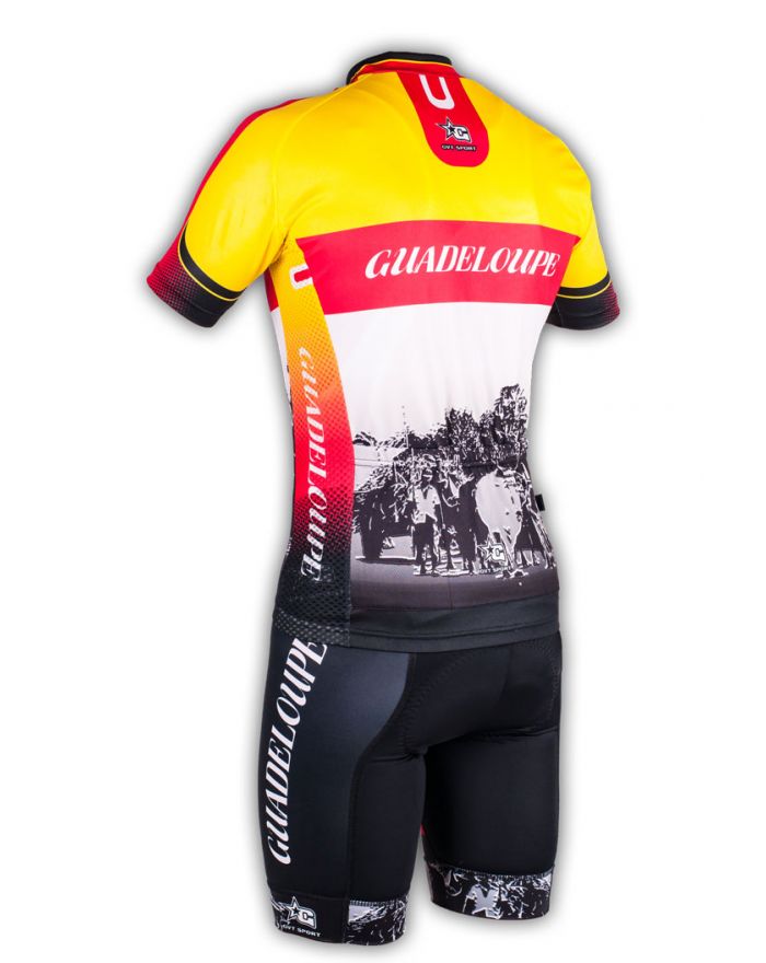 Ensemble cycliste GVT Guadeloupe 971 + chaussettes cyclistes