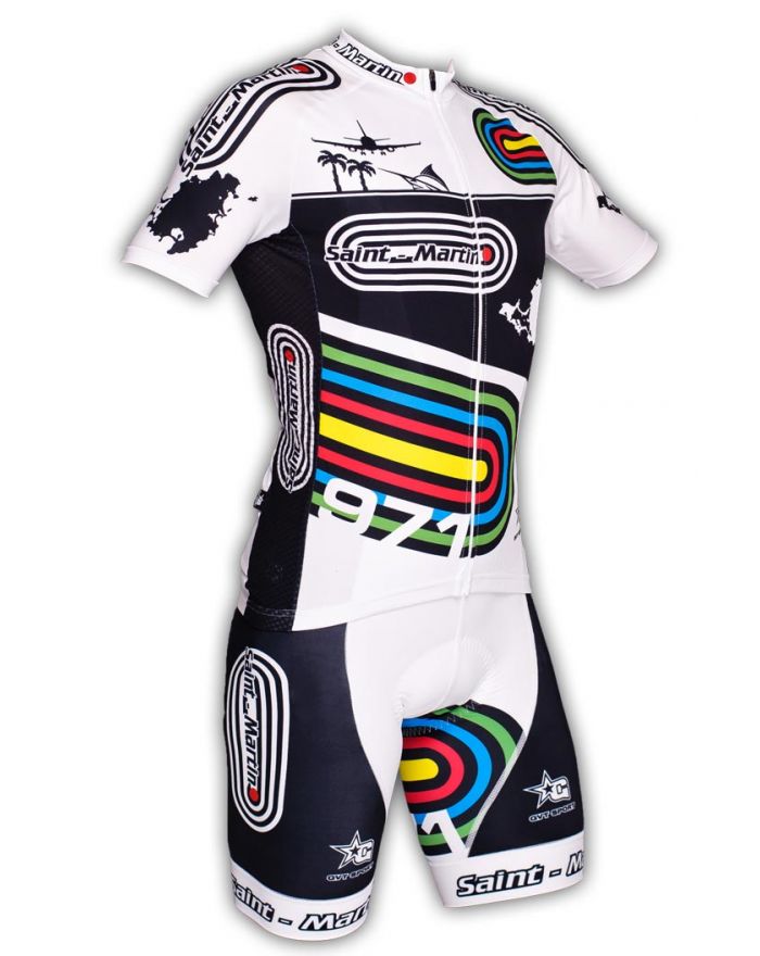 Ensemble cycliste GVT Saint Martin Bike + Paire de chaussettes Cycliste