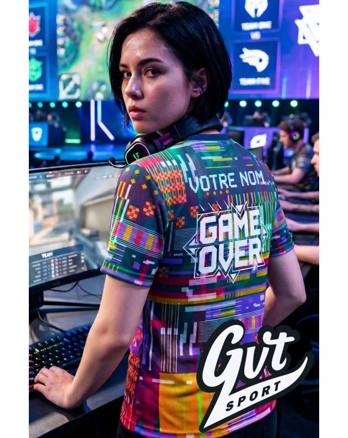 Tee-Shirt Gvt Sport Glitch Game Over
