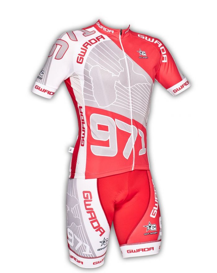 Ensemble cycliste GVT Gwada 971 + Chaussettes Cycliste