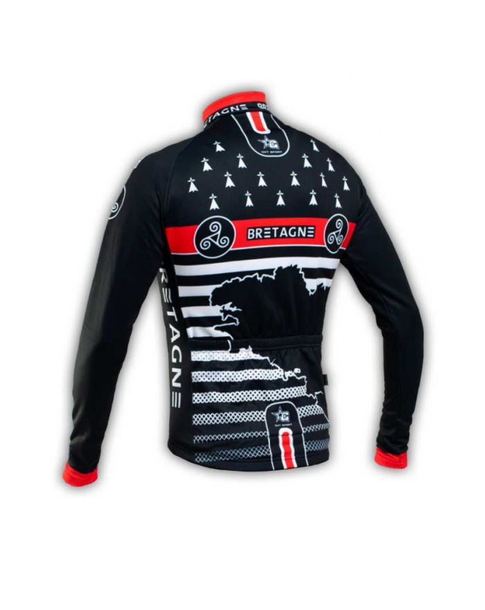 Maillot cycliste à manche longue GVT Bretagne