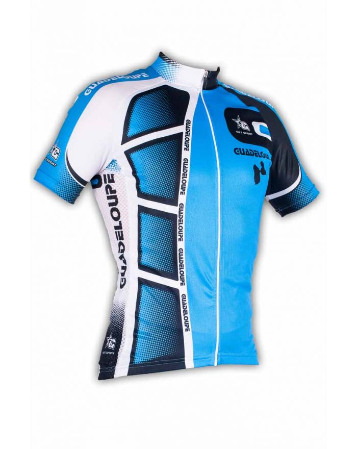 Maillot de vélo GVT Guadeloupe bleu