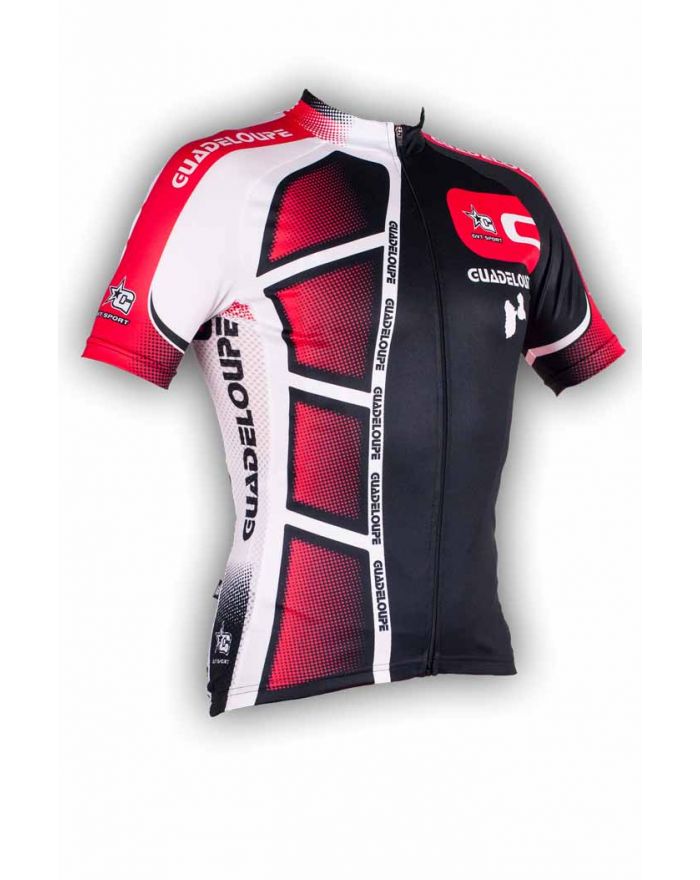 Maillot de vélo GVT Guadeloupe rouge
