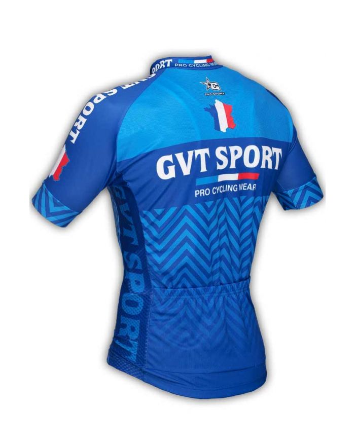 Maillot cyclisme GVT Sport Bleu