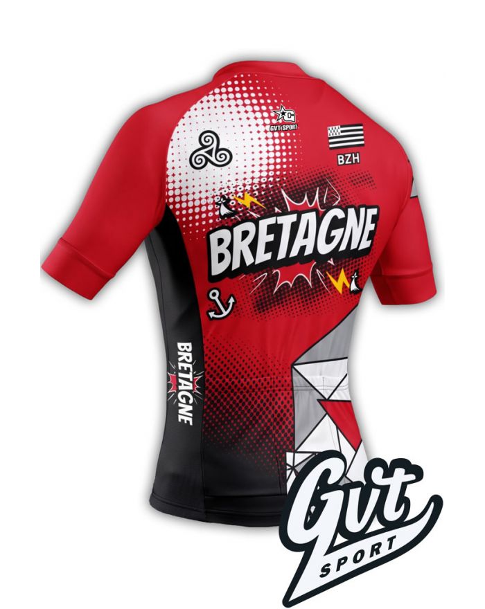 Maillot cycliste GVT Sport Breizh Rider + chaussettes