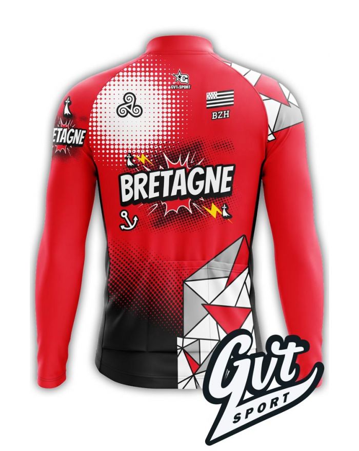 Maillot de Vélo Manches Longues Breizh Rider