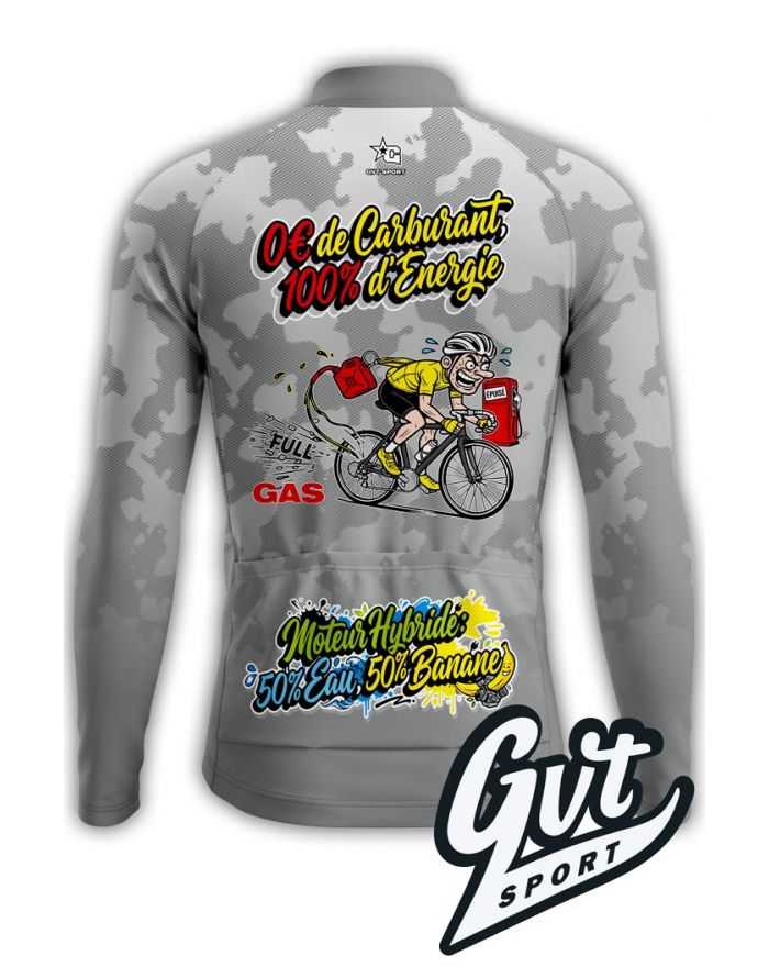 Maillot cycliste Manches Longues Gvt Sport Full Gas