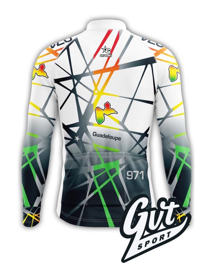 Maillot de Vélo Manches Longues Gvt Sport Guadeloupe 971