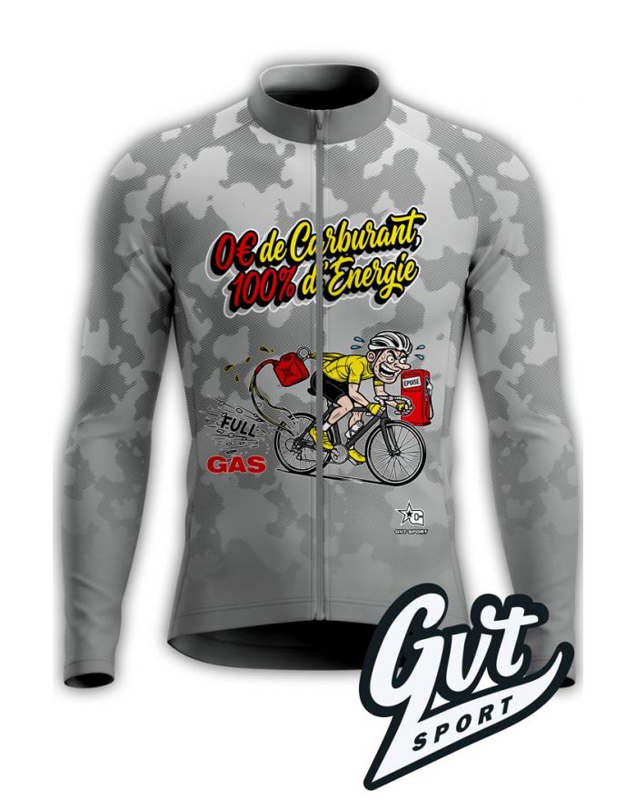 Maillot cycliste Manches Longues Gvt Sport Full Gas