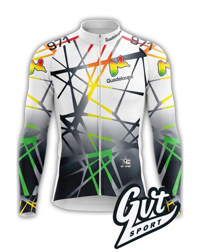 Maillot de Vélo Manches Longues Gvt Sport Guadeloupe 971