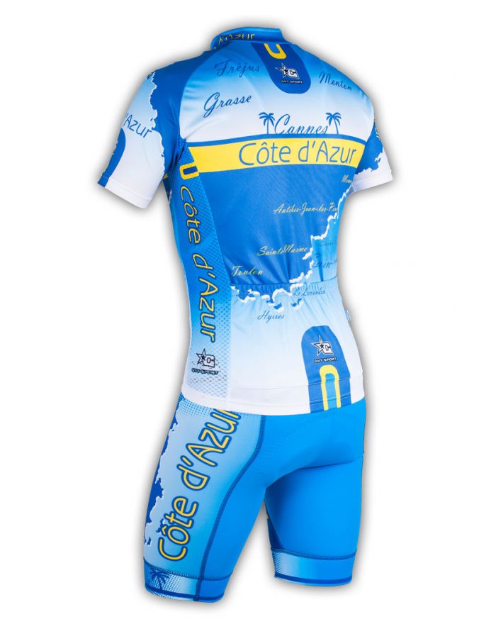 Ensemble cycliste GVT Côte d'Azur + Chaussettes Cycliste