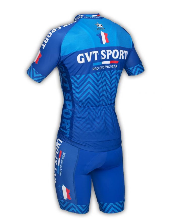 Ensemble cycliste GVT Sport Bleu +Chaussettes cycliste