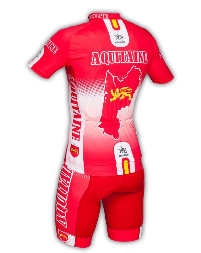 Ensemble cycliste GVT Aquitaine Bike + chaussettes cyclistes