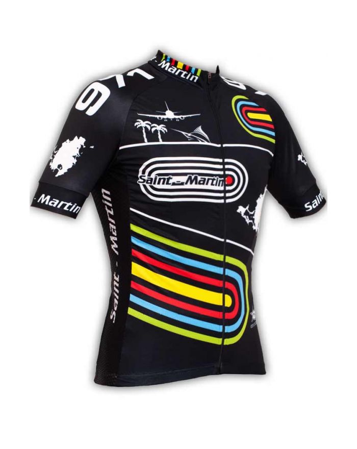 Maillot cycliste GVT Saint Martin Bike Black