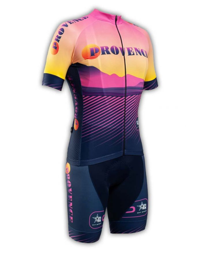 Tenue cycliste GVT Provence Vélo + Paire de gants et chaussettes Cycliste