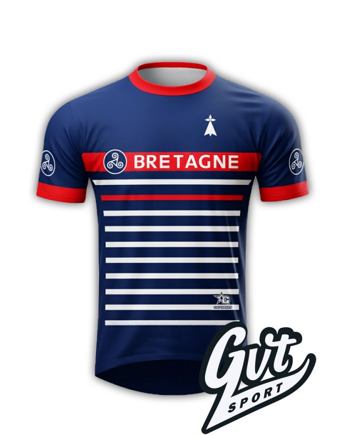 Tee-Shirt Trail GVT Sport Bretagne Marine