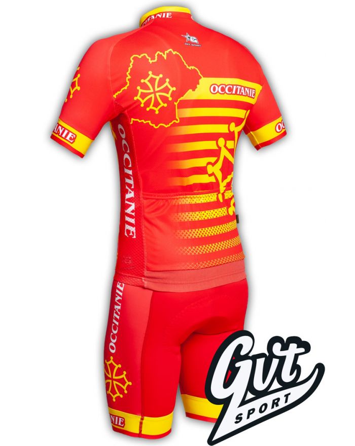 Tenue cycliste GVT Occitanie Vélo + Paire de gants et chaussettes Cycliste