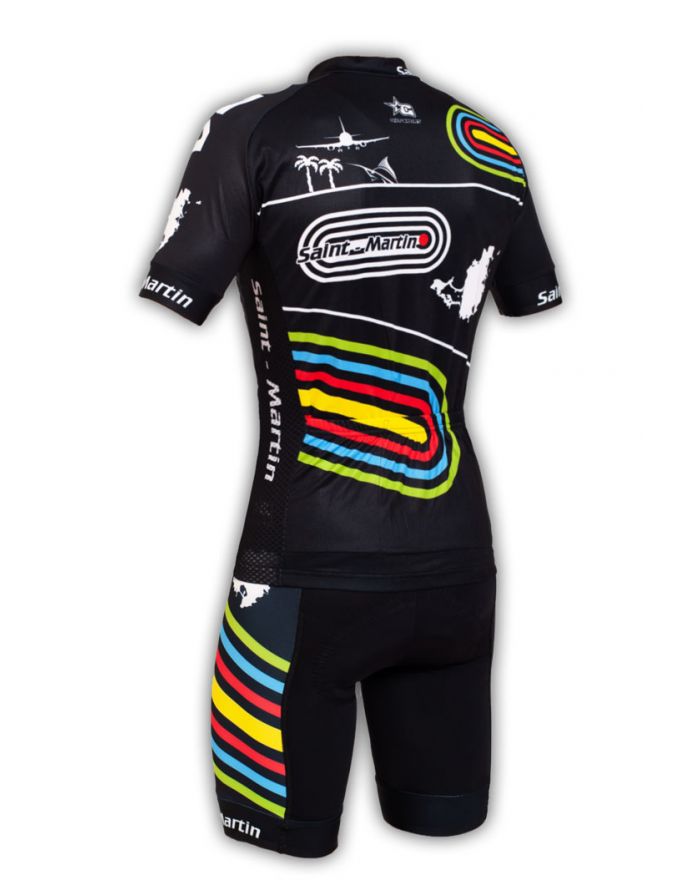Tenue cycliste GVT Saint Martin Bike Black + chaussettes cycliste