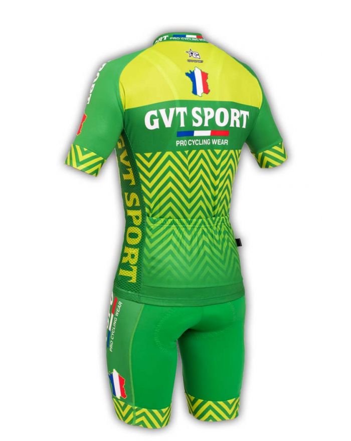 Tenue cycliste GVT Sport Vert + chaussettes cyclistes