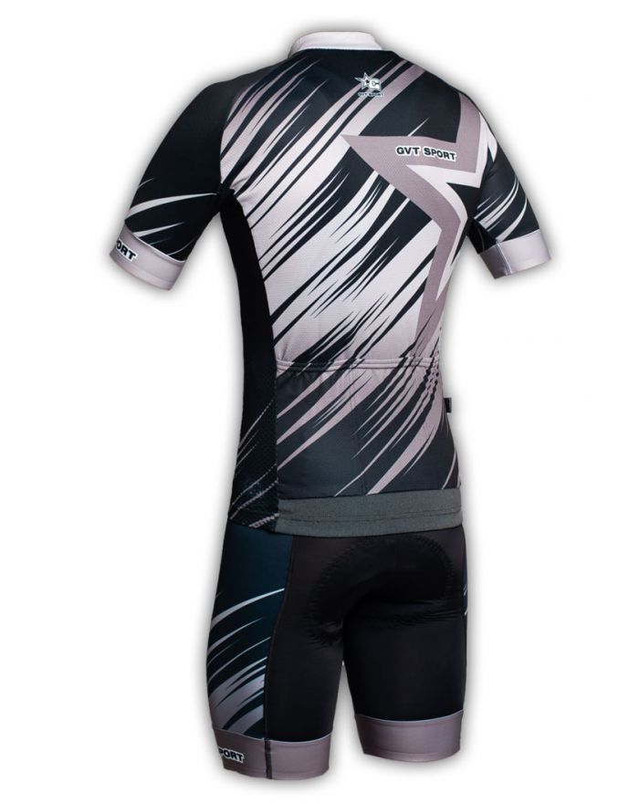Tenue cycliste GVT Silver Bike + Paire de gants et chaussettes Cycliste