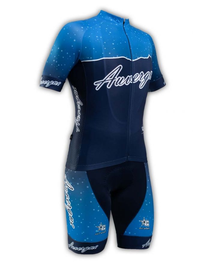 Tenue cycliste GVT Auvergne Vélo + Paire de gants et chaussettes Cycliste