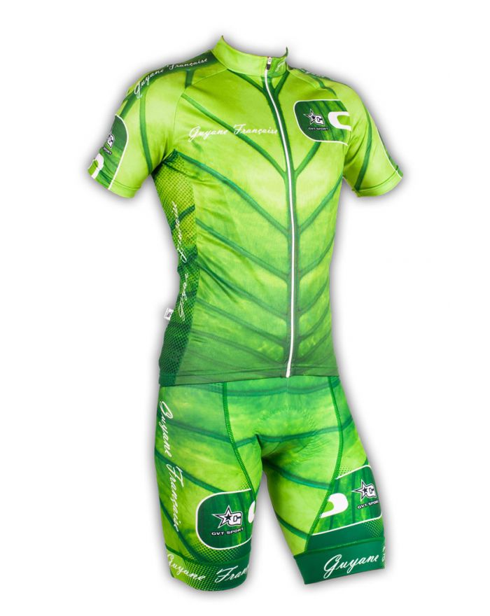 Tenue cycliste GVT Amazonie Guyane Française + chaussettes cyclistes