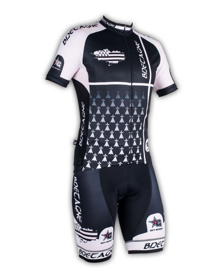 Ensemble cycliste GVT Bretagne Bike + Paire de chaussettes Cycliste