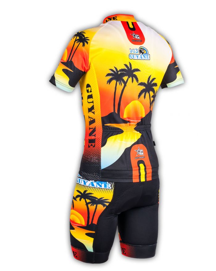 Ensemble cycliste GVT Guyane Bike + chaussettes cyclistes