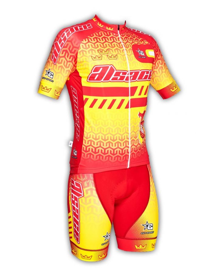 Ensemble cycliste GVT Alsace Cyclisme + Chaussettes Cycliste