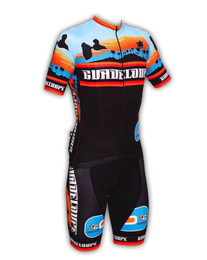 Ensemble cycliste GVT Guadeloupe Cycling + Chaussettes Cycliste