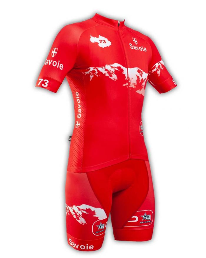 Tenue cycliste GVT Savoie Cyclisme + Paire de gants et chaussettes cycliste