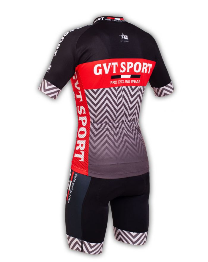 Tenue cycliste GVT Sport Noir + chaussettes cyclistes