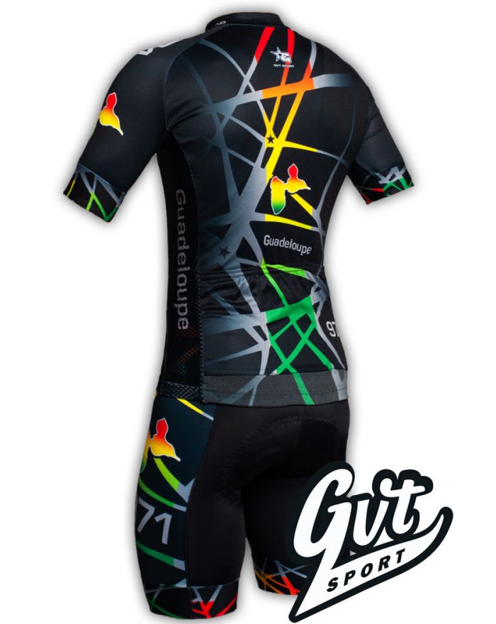 Tenue cycliste GVT Guadeloupe Bike + Paire de gants et chaussettes Cycliste