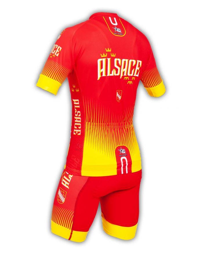 Tenue cycliste GVT Région Alsace + Paire de gants et chaussettes cycliste