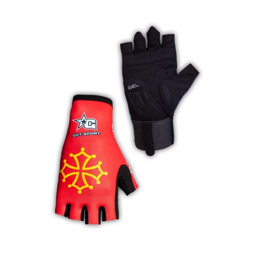 Paire de gants cycliste proline GVT Occitanie Vélo