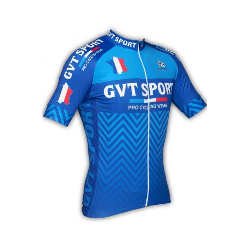 Maillot cyclisme GVT Sport Bleu