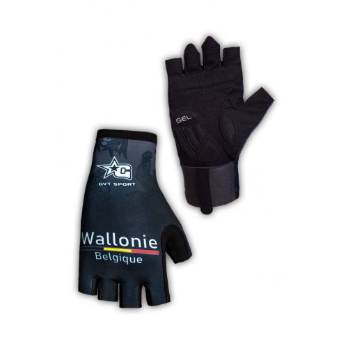 Paire de gants cycliste proline GVT Belgique Wallonie Vélo