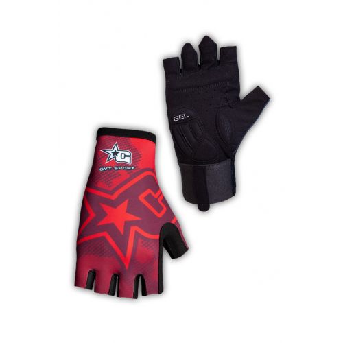 Paire de gants cycliste proline GVT Red Star