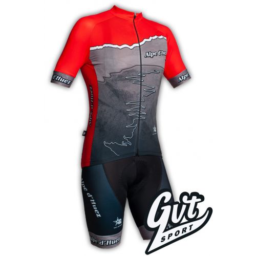 Tenue cycliste GVT Alpe d'Huez + Paire de gants et chaussettes Cycliste