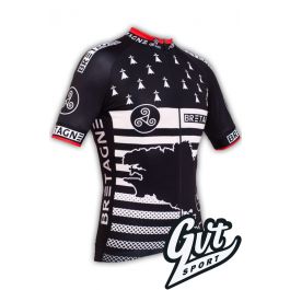 Bretagne Maillot Ete Maillot Cycliste GVT Bretagne Vélo
