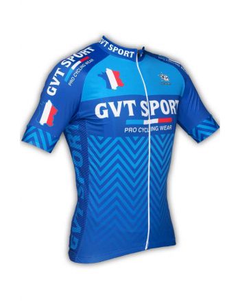 Maillot cyclisme GVT Sport Bleu