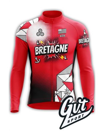 Maillot de Vélo Manches Longues Breizh Rider