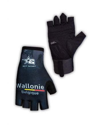 Paire de gants cycliste proline GVT Belgique Wallonie Vélo