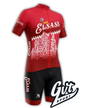 Tenue cycliste GVT Sport Elsass Cyclo + Paire de gants et chaussettes cycliste