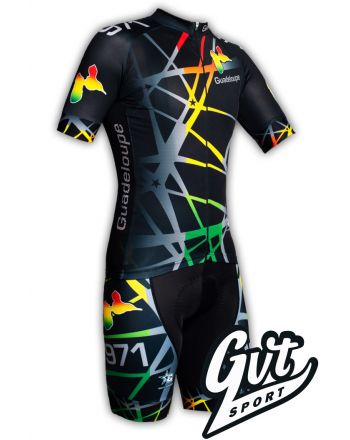 Tenue cycliste GVT Guadeloupe Bike + Paire de gants et chaussettes Cycliste