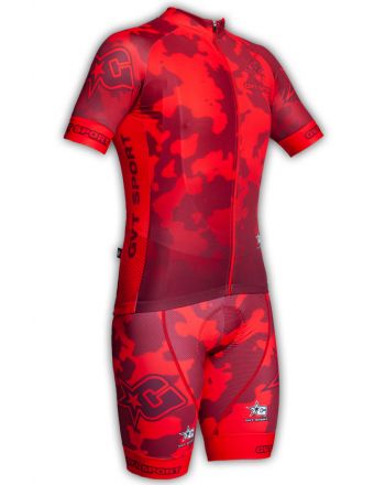 Tenue cycliste GVT Red Star + Paire de gants et chaussettes Cycliste