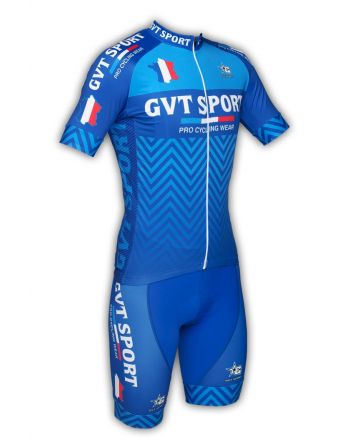 Ensemble cycliste GVT Sport Bleu +Chaussettes cycliste