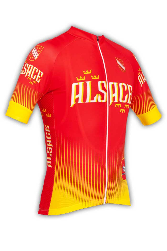 Manches courtes avec maillot de cyclisme de football à fermeture éclair courte Modèle d