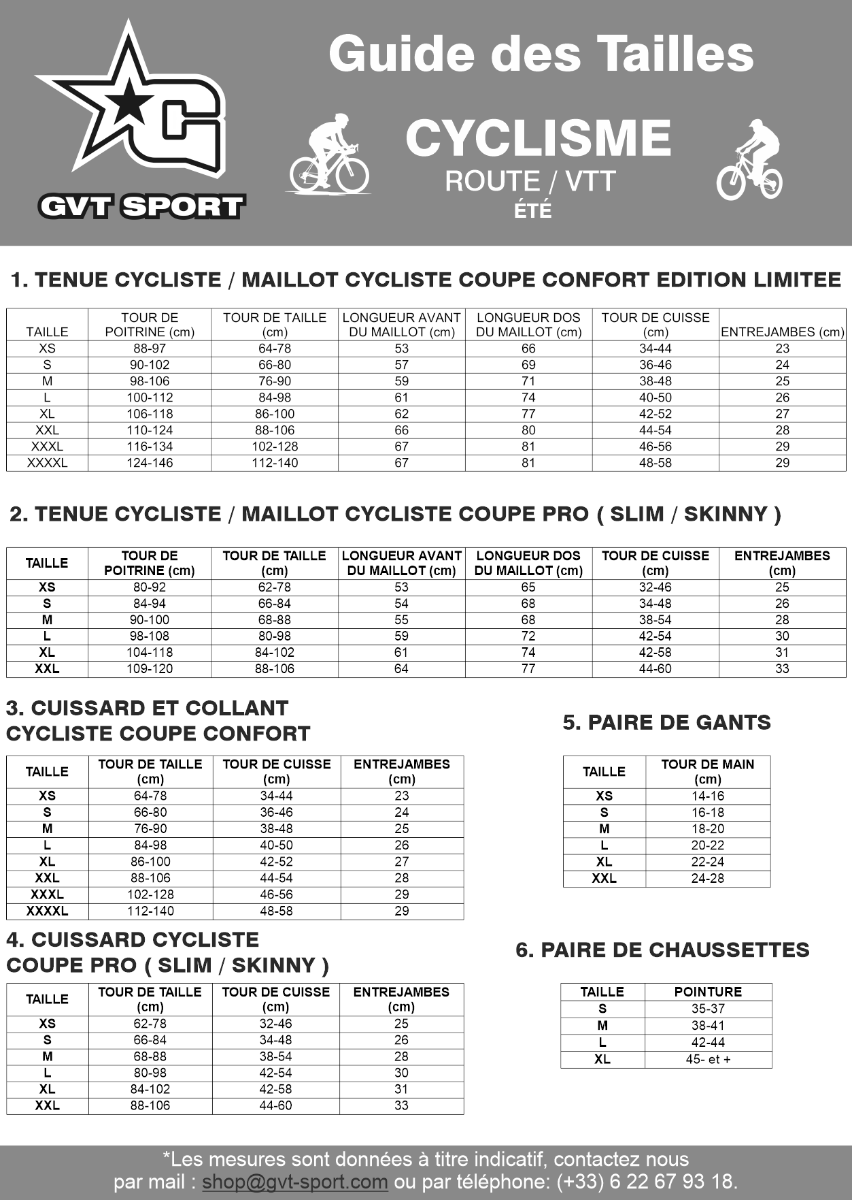 gvt-sport-tableau-de-taille-cyclisme-route-vtt-été